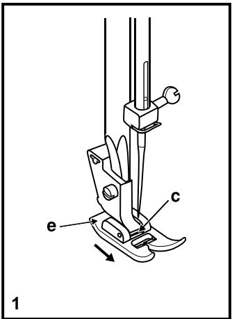 SINGER M2605 - Installation du bras amovible - 1