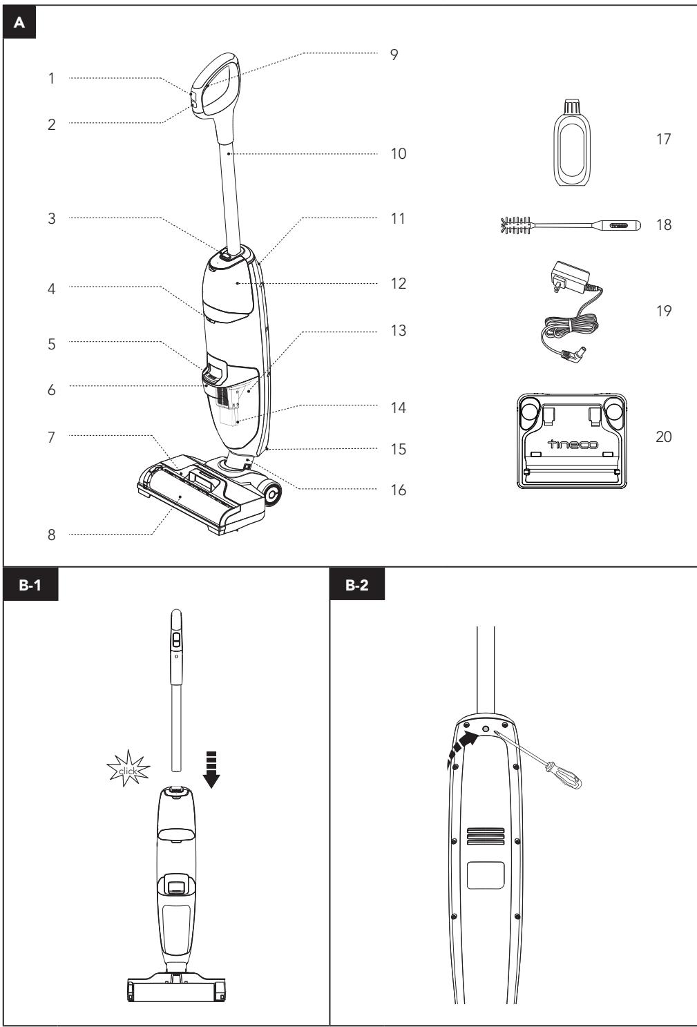 TINECO I Floor 2 Plus - Cordless Vacuum &amp; Floor Washer - 2