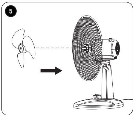 HIGH ONE HO RT23 - Ventilateur de table Table Fan Tafelventilator Ventilador de mesa - 5