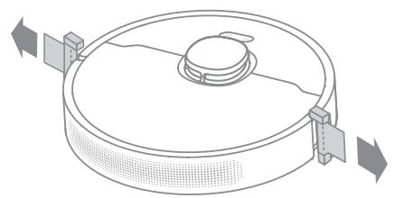 DREAME D10 PLUS - Die Schutzstreifen entfernen - 1
