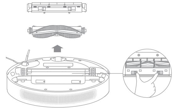DREAME D10 PLUS - Limpiar el cepillo principal - 1