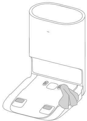 DREAME D10 PLUS - Nettoyez le capteur de distance laser - 5