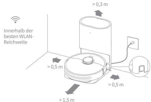 DREAME D10 PLUS - Schließen Sie das Gerät an eine Steckdose an - 1