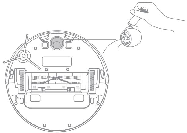 DREAME D10 PLUS - Nettoyer larosse laterale - 2