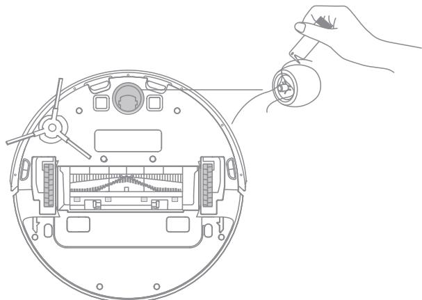 DREAME D10 PLUS - Clean the Side Brush - 2