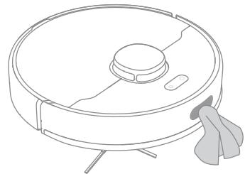 DREAME D10 PLUS - Reinigen Sie den Laserdistanzsensor - 3