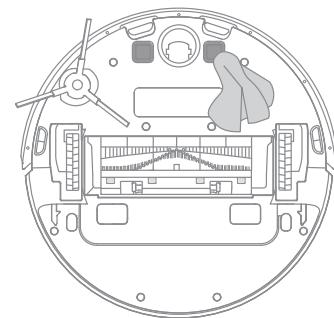 DREAME D10 PLUS - Reinigen Sie den Laserdistanzsensor - 4