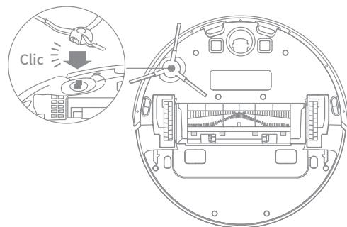 DREAME D10 PLUS - Instale el cepillo lateral - 1