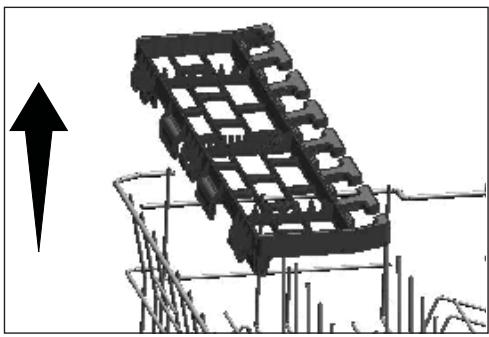 BEKO TDFV15315S 13S474DB - Grille de service multifonction du panier supérieur - 2