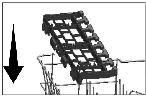 BEKO TDFV15315S 13S474DB - Grille de service multifonction du panier supérieur - 3