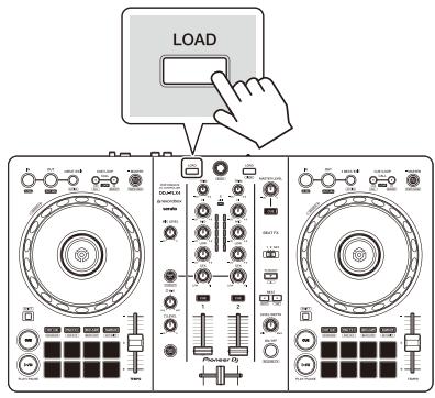 PIONEER DJ DDJ FLX4 - Chargement d'un morceau de musique sur un deck - 6