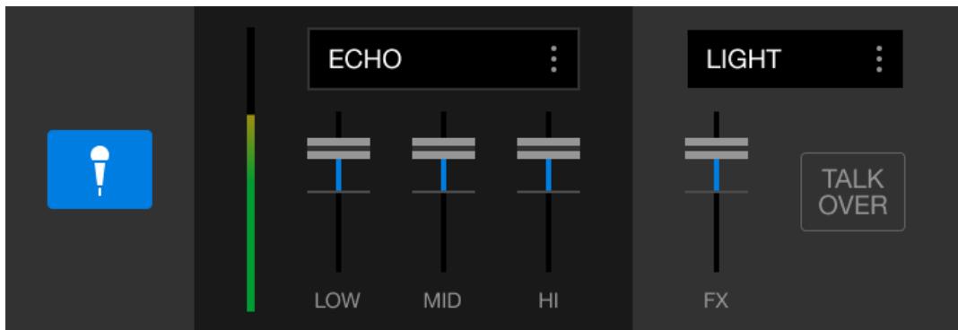 PIONEER DJ DDJ FLX4 - Entrée audio vers le microphone. - 1