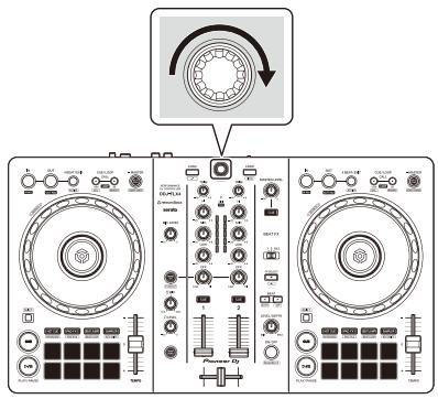 PIONEER DJ DDJ FLX4 - Chargement d'un morceau de musique sur un deck - 1