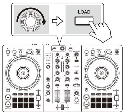 PIONEER DJ DDJ FLX4 - Chargement d'un morceau de musique sur un deck - 1