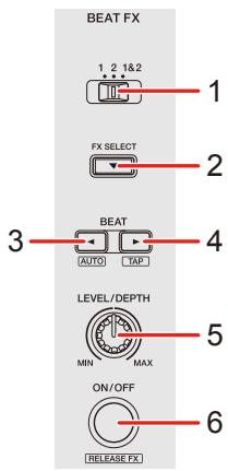 PIONEER DJ DDJ FLX4 - Section Effects - 1