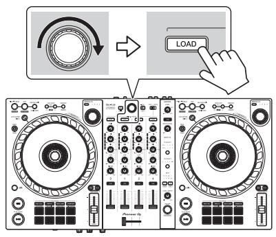 PIONEER DJ DDJ-FLX6-GT - Chargement d'un morceau de musique sur un deck - 1
