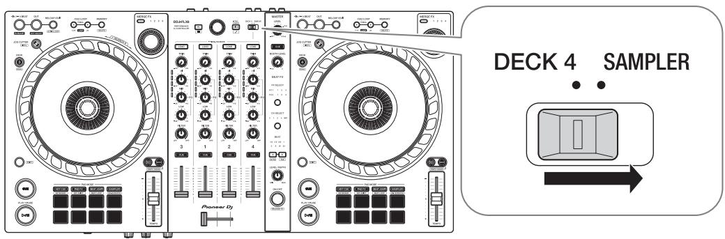 PIONEER DJ DDJ-FLX6-GT - Lecture de son du Sampler sur le canal 4 - 1