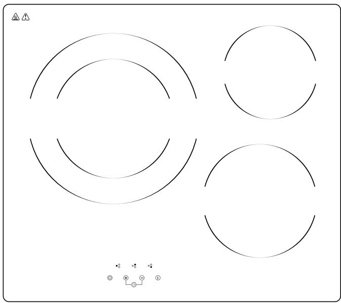 KING D HOME KDV 3Z 5400 - PLAQUE VITROCÉRAMIQUE CERAMIC HOB KERAMISCHE KOOKPLAAT VITROCÉRÁMICA - 1