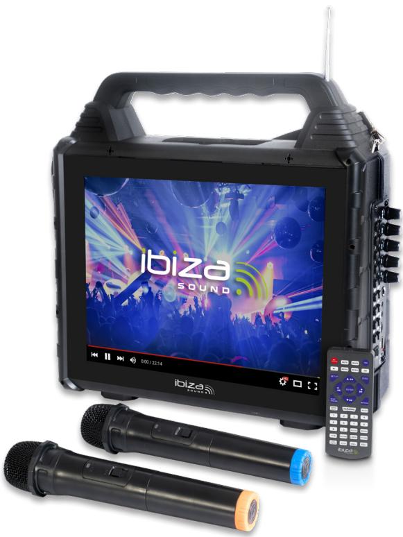 IBIZA KARAVISION - WITH 14.1" TFT SCREEN & 2 VHF MICS - 1