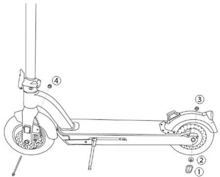 WAYSCRAL KS300 - Replacing the wheels - 1