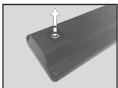 HIGH ONE HI3224HD-VE - Inserting the Batteries into the Remote - 1