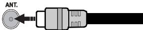 HIGH ONE HI3224HD-VE - Anschluss der Antenne - 1
