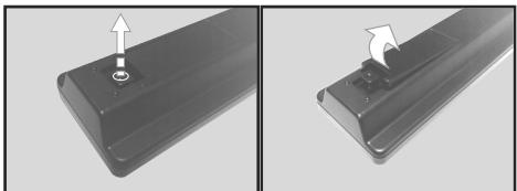 HIGH ONE HI3224HD-VE - De batterijen in de afstandsbediening plaatsen - 1