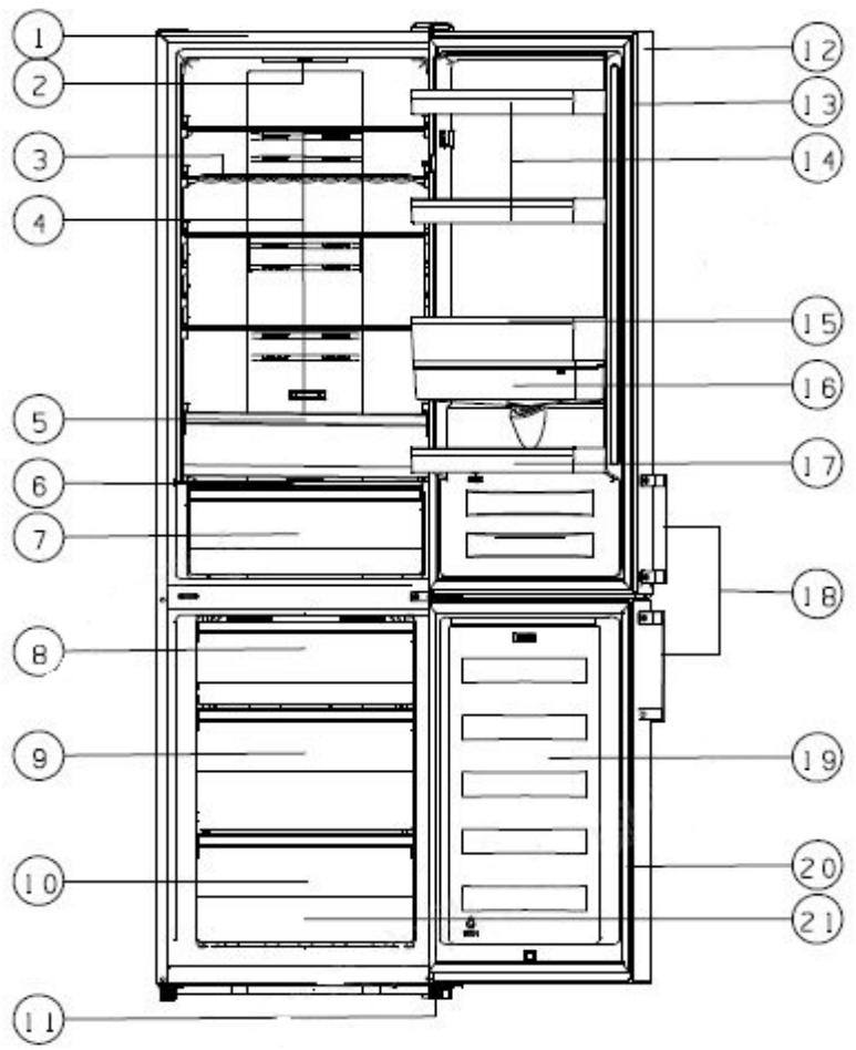 HISENSE RB440N4AFD - La vista di un apparecchio con distributore - 1