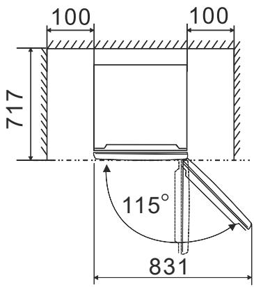 HISENSE RB440N4AFD - Belüftung des Gerätes - 3