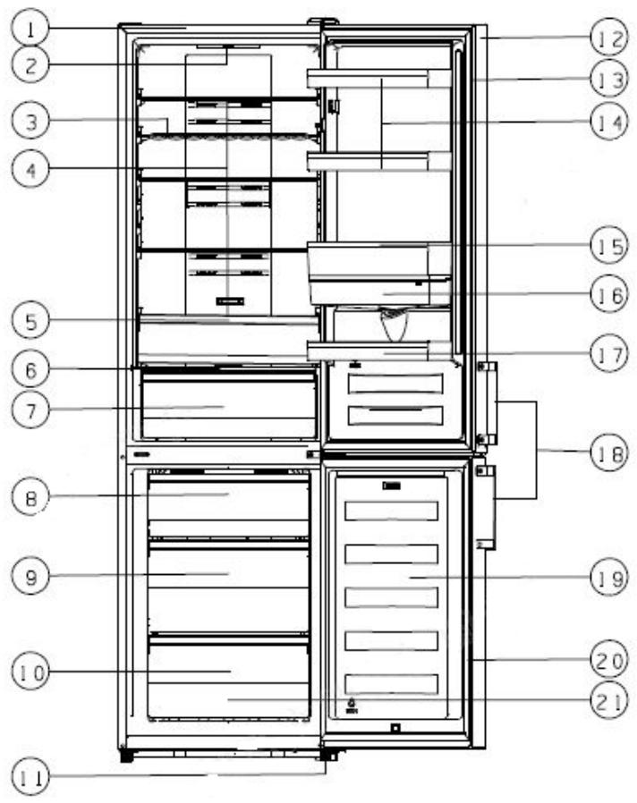 HISENSE RB440N4AFD - Beschreibung des Geräts - 1