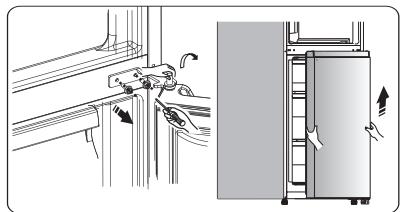 HISENSE RB440N4AFD - Reversing the door - 10