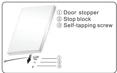 HISENSE RB440N4AFD - Reversing the door - 11