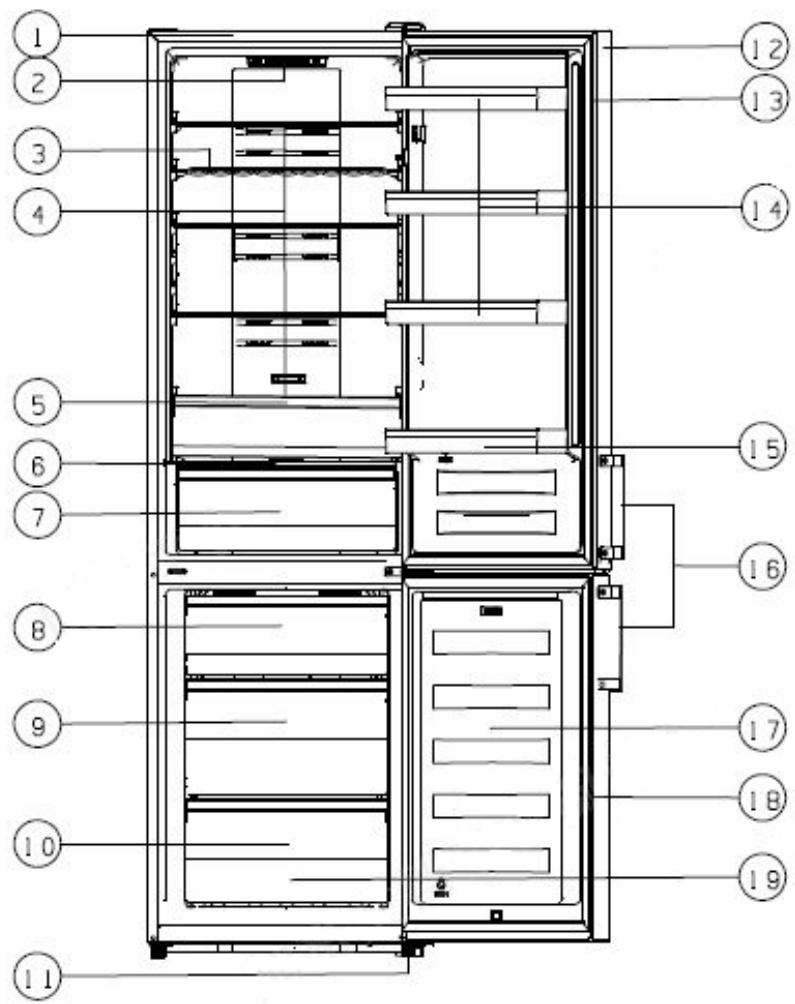 HISENSE RB440N4AFD - Vista de um aparecido sem dispenser - 1
