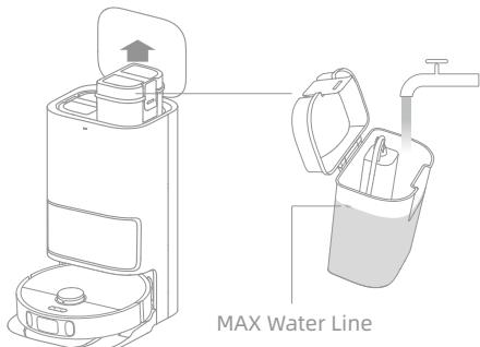 DREAME L10S ULTRA - Add Water to the Clean Water Tank - 1