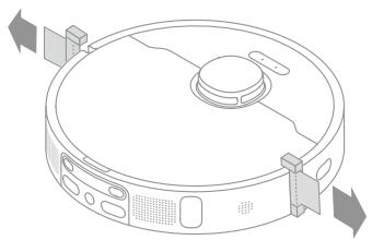 DREAME L10S ULTRA - Retirer les bandes de protection - 1