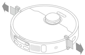 DREAME L10S ULTRA - Die Schutzstreifen entfernen - 1