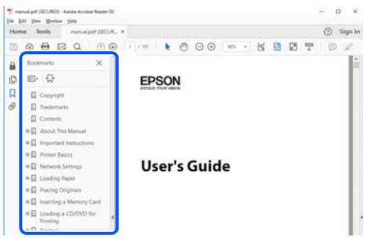 EPSON EcoTank ET-2850 - Saut direct aux pages grâce aux signets - 1