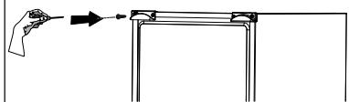 BEKO B1RCNA344S - Fixation des cales en plastique - 1