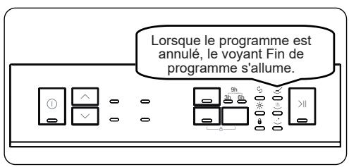 WINIA WVW-12A13WW47BI 12S47DB - Annulation d'un programme - 2
