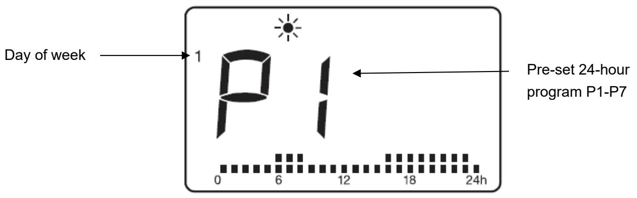 BESTHERM 500 Watts - Program mode setting - 1