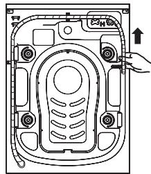VALBERG WF 1014 A Ai-Dose W180C - Branchement du tuyau d'évacuation d'eau - 1