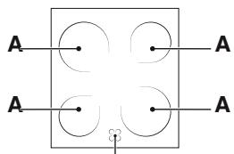 INDESIT IS67V5PCW/E - ZONAS DE COZEDURA - 1