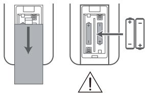 HISENSE AX3000G - De batterij van de afstandsbediening verrangen - 1