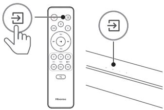 HISENSE AX3000G - Izberite tipko predvajanja (2) - 3
