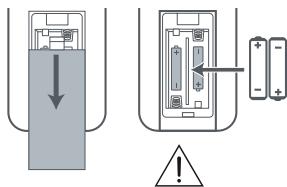 HISENSE AX3000G - Batterien der Fernbedienung austauschen - 1