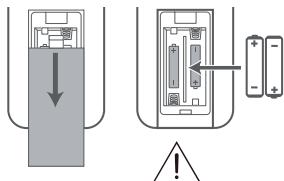 HISENSE AX3000G - Inlocuirea bateriilor telecomenzii - 1