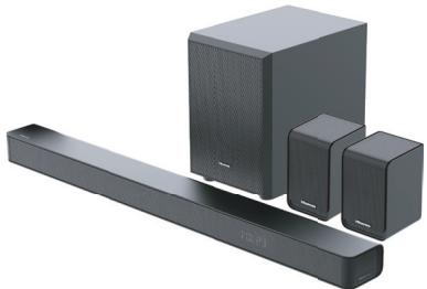 HISENSE AX5000 - CH soundbar met draadloze subwoofer Model: AX5100G - 1