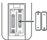 HISENSE AX5000 - Batterien der Fermbedienung austauschen - 2