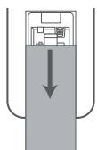 HISENSE AX5000 - Batterien der Fermbedienung austauschen - 1