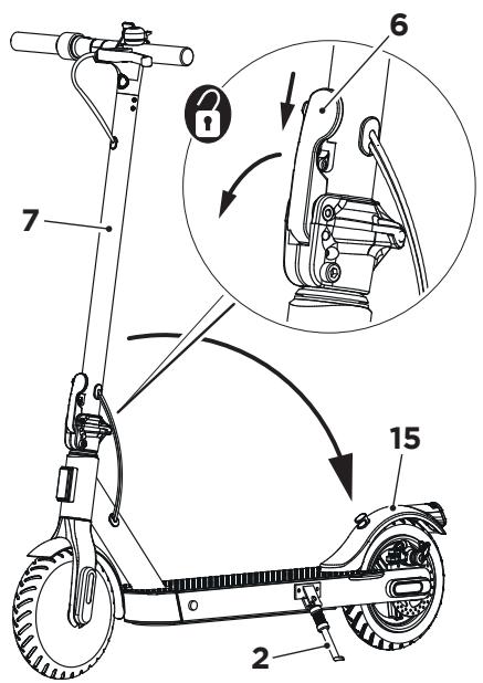OCEAN DRIVE E5 - CLOSING AND TRANSPORTING THE E-SCOOTER - 1